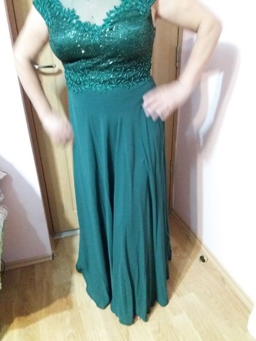 Rochie de ocazie culoare verde marimea 46/48