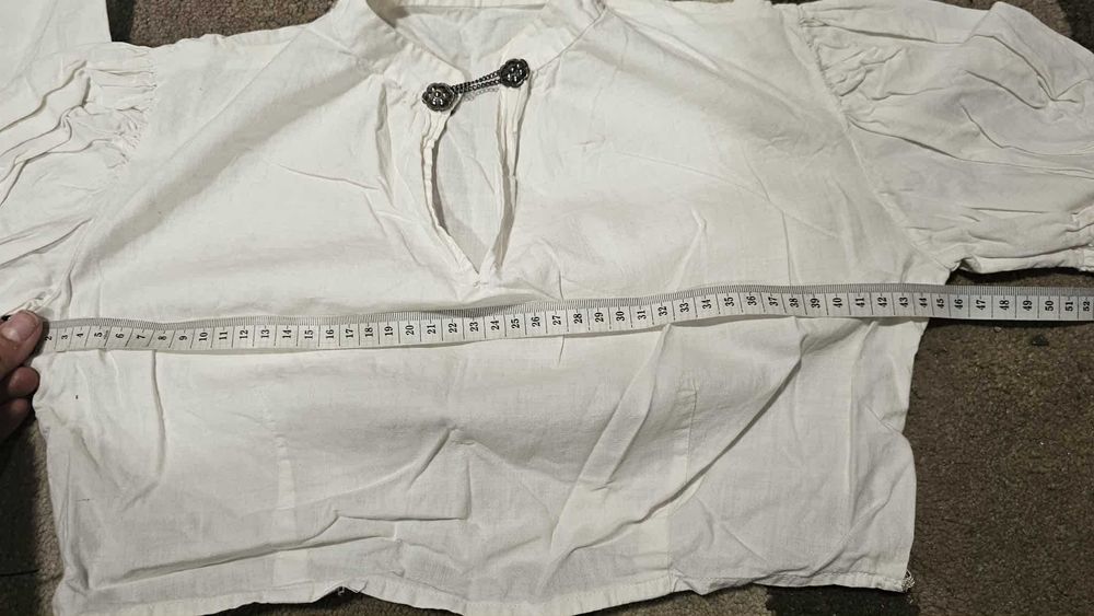 Set 3 camași albe pentru port nemțesc/costum german XS-S
