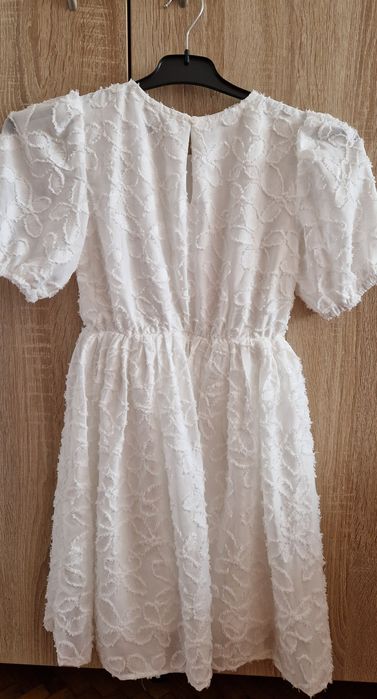 Rochie alba fete 8-10 ani