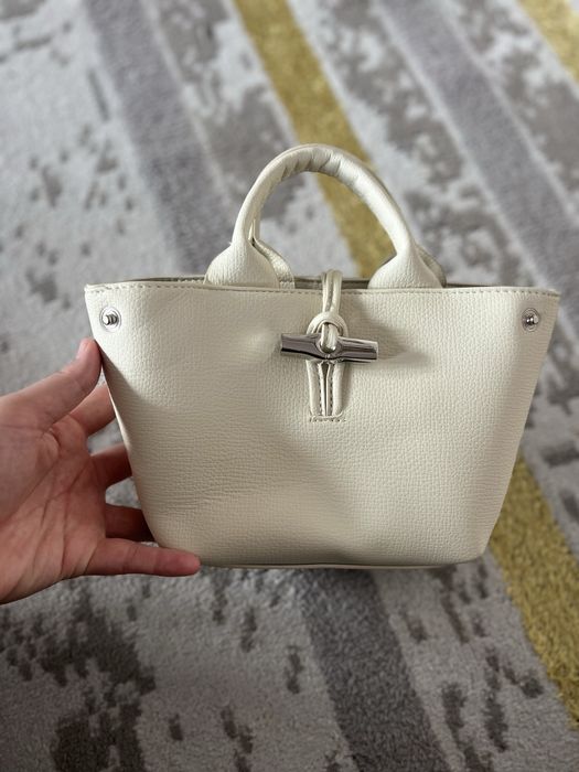 Оригинал Longchamp Roseau кожаная сумка