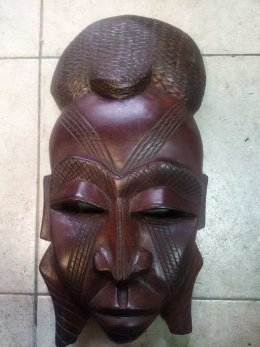 Африканскя дървета дърворезба маска- нощна лампаа