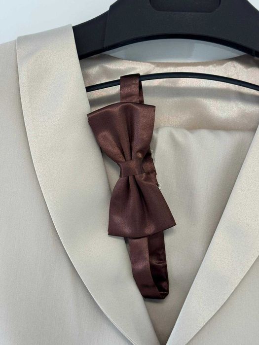 Елегантен мъжки костюм XL (56) + подарък папионка и два чифта обувки