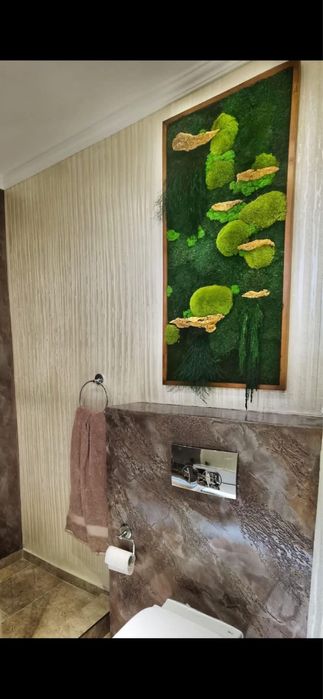 Tablou cu licheni si muschi stabilizati