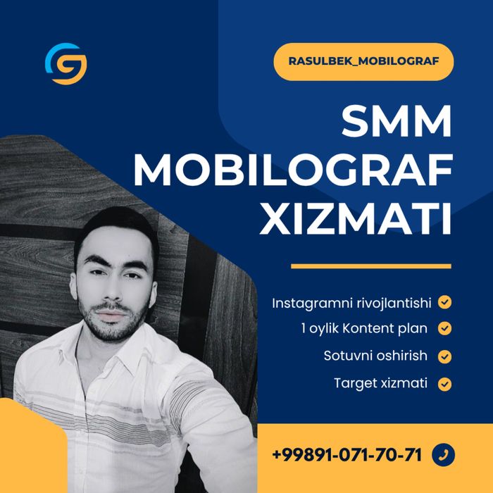 Smm Mobilografman biznesingizni Instagramda rivojlantiramz