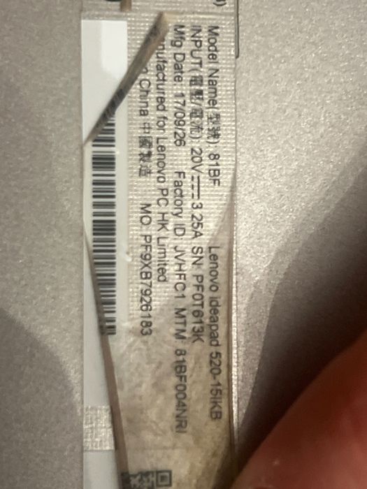 Laptop Lenovo 520-15IKB