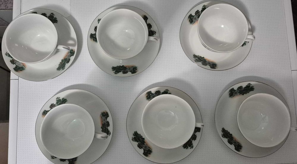 Новый чайный сервис из фарфора