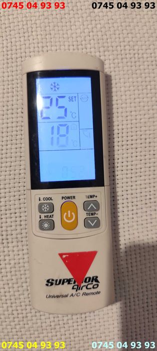 telecomanda aer conditionat SUPERIOR AIRCO UNIVERSALA functionala