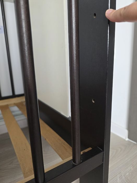 Patut bebelusi 120x60 cm din lemn cu 3 nivele de inaltime si 3 bare detasabile