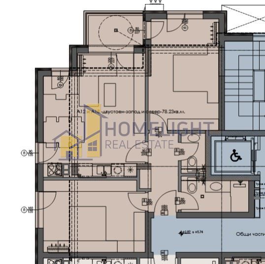 Тристаен апартамент в кв. Малинова Долина