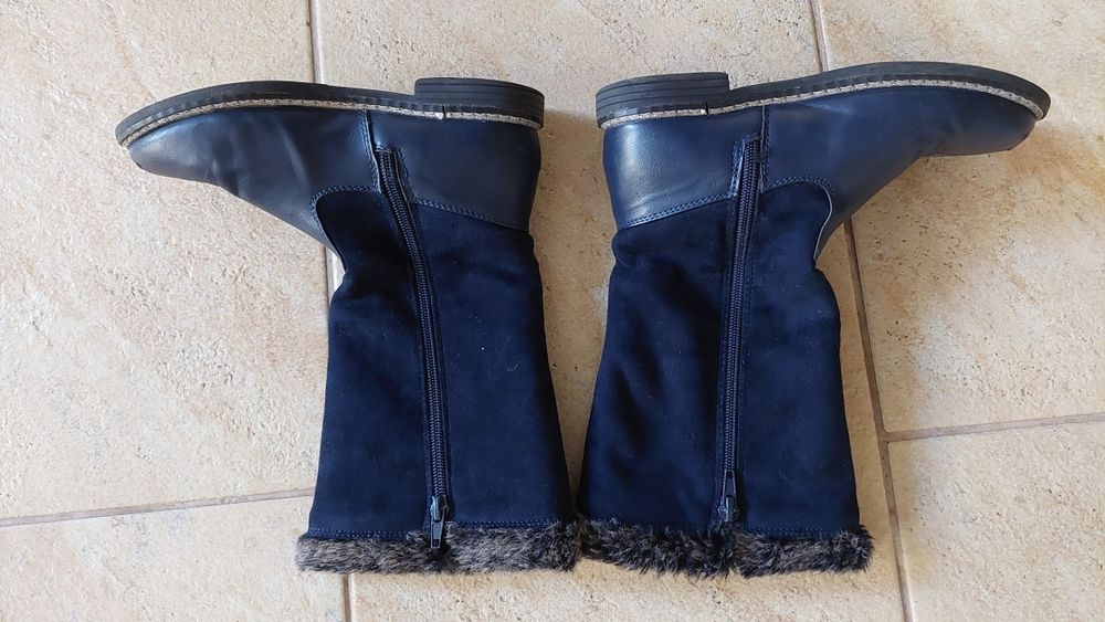 Cizme inalte fetite, din piele, M33