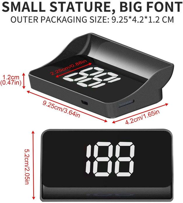 Head up display auto universal, nou.
