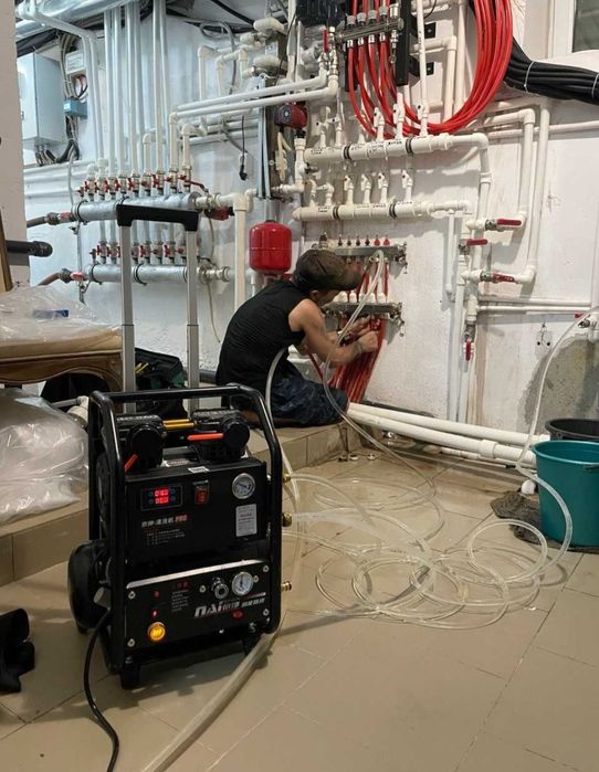 Чистка батарея, отопление