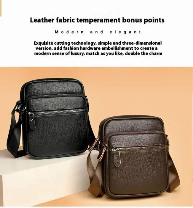 Мъжки кожени чантички /Елегантни и стилни от естест. кожа -10%Промоция