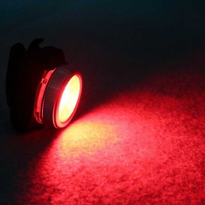 2 в 1 Компактен LED фар и стоп за велосипед Бяла/Червена светлина, USB