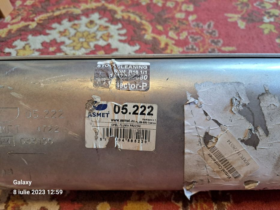 Toba intermediară Opel Astra H, 1.9, producător Asmet