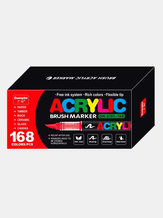 Маркеры акриловые Guangna наборы 12-408 штук