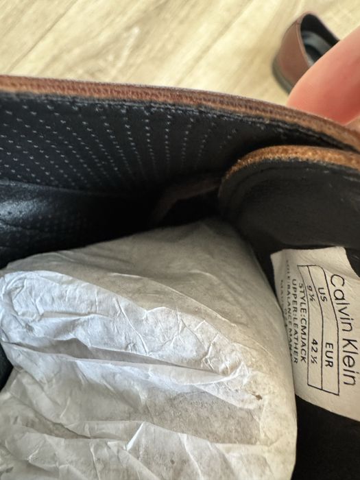 Кожаные оригинальные туфли Calvin klein