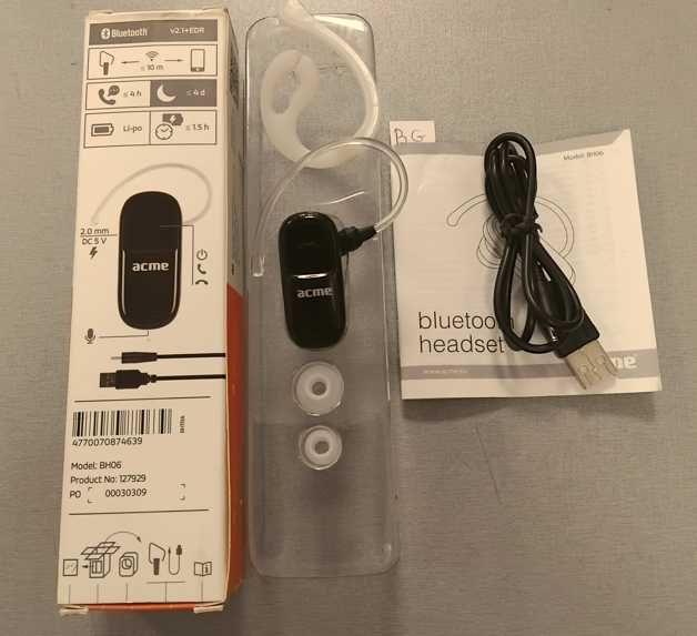 Продавам Слушалка "ACME" BH06 с функция handsfree
