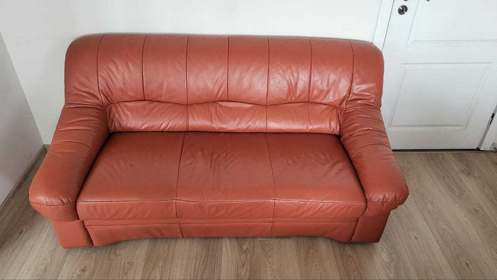 Кожени дивани 2 броя - 2ка и 3ка