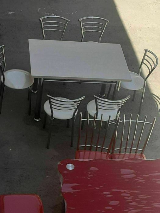 Нержавейкадан Стол Стуллар