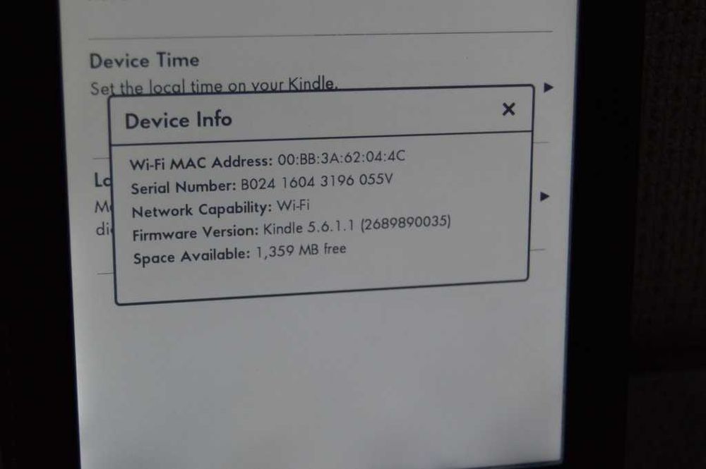 eBook reader Kindle 5th gen Paperwhite 1 wifi, touch, 2 gb, iluminat
