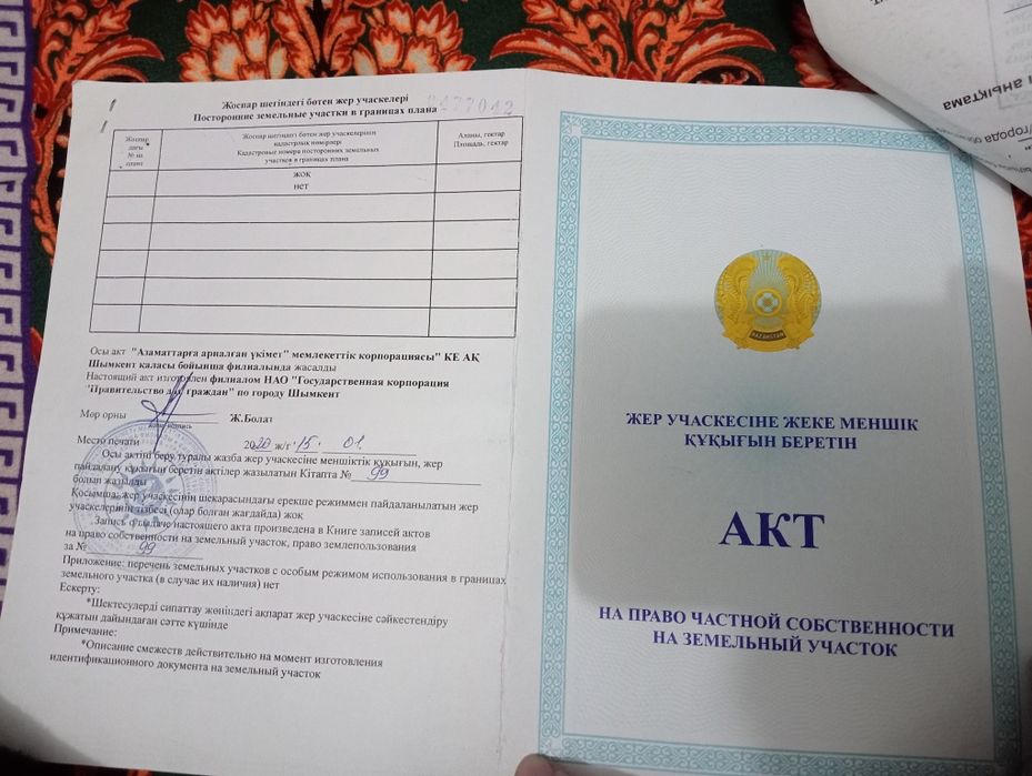 Жер учаска сатылады