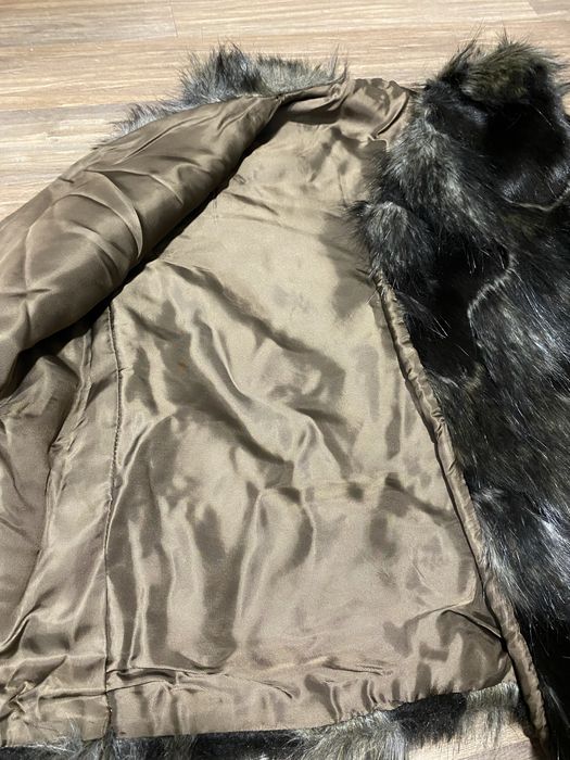 Кожен елек с дълъг косъм НОВ