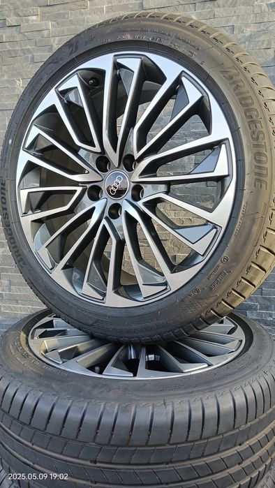 Jante originale audi A6 C8 "19, bicolor, Bridgestone 245 45 R19 AO