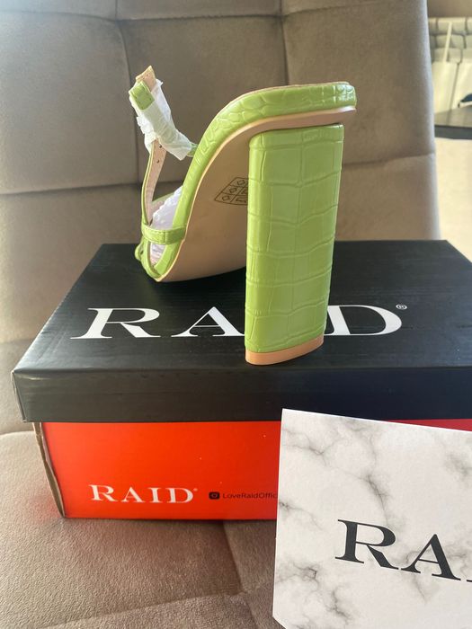 Дамски сандали Raid croc pu green