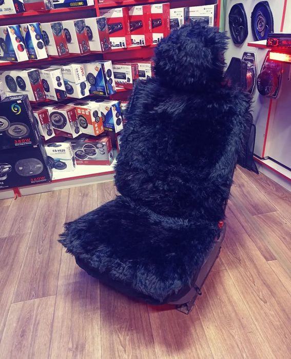 Меховые накидки на сиденья