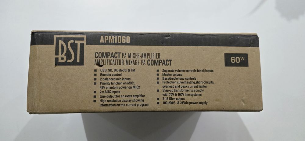 Усилвател BST APM1060 60 W, с USB, SD, BLUETOOTH, FM