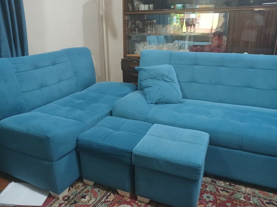 Диванлар раскладной 2 пуфик 2 кичкина диван катта диван