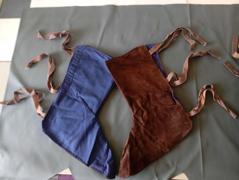 Кожени работни престилки, ръкавици, ръкавели и гамаши