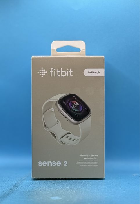 НОВ!!! Смарт часовник Fitbit Sense 2 Lunar White/Platinum Aluminum
