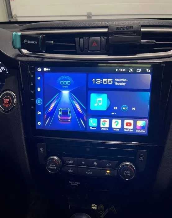 1-8GB Navigatie cu Android NISSAN QASHQAI J11 WiFI Bluetooth CARPLAY