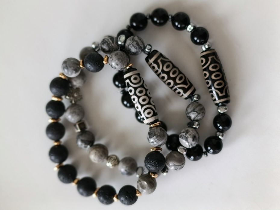 Браслет с бусиной Дзи