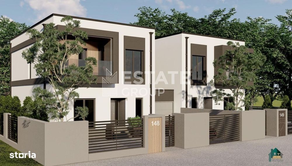 Duplex cu 5 camere despartit prin garaj in Mosnita Noua