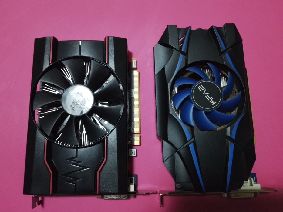 Saphire Radeon Pulse RX 550 4gb ddr5 170 Ron,Nvidia GT 1030 2 GB ddr5