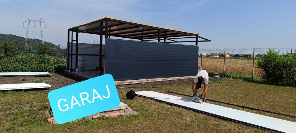 Depozit panouri sandwich termoizolante, constructii, containere, hale