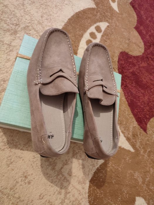 Pegia Мужские Мокасины из Натуральной Замши 500901 Бежевый