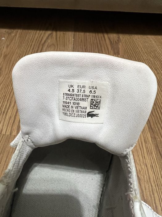 Кроссовки кожаные Lacoste