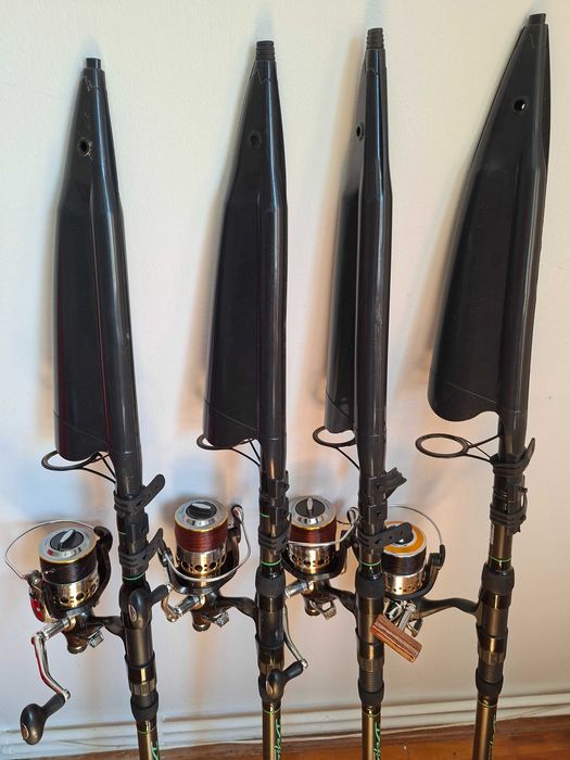 Lansete telescopice , mulinete și husa - stare perfectă