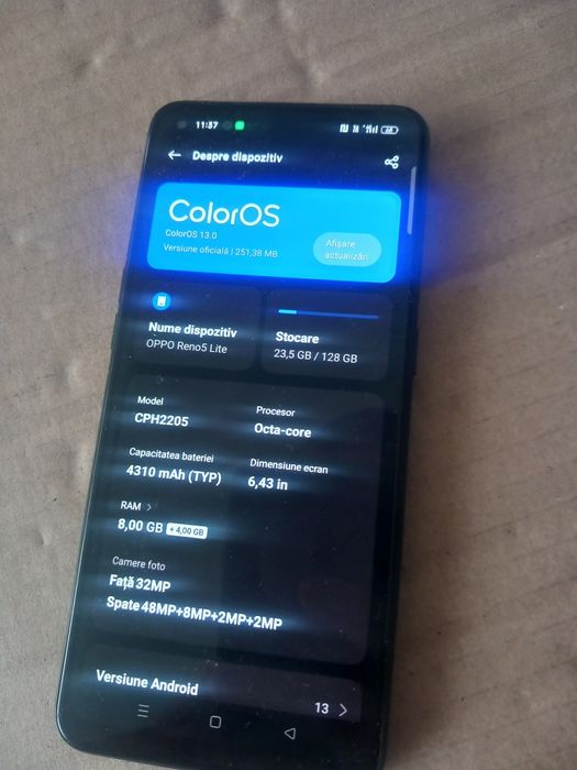 Telefon Oppo Reno 5 lite 2025 / 128GB memorie / 12GB RAM  impecabil