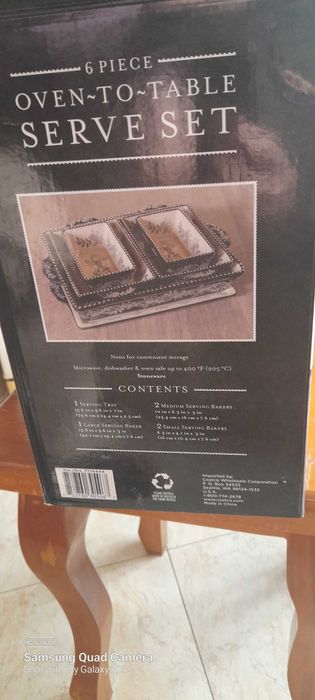 Oven-to-table serve set , керамический набор посуды для запекания