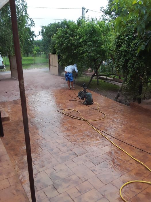 Beton amprentat elicopterizat tencuiala decorativa casa și gard pavele