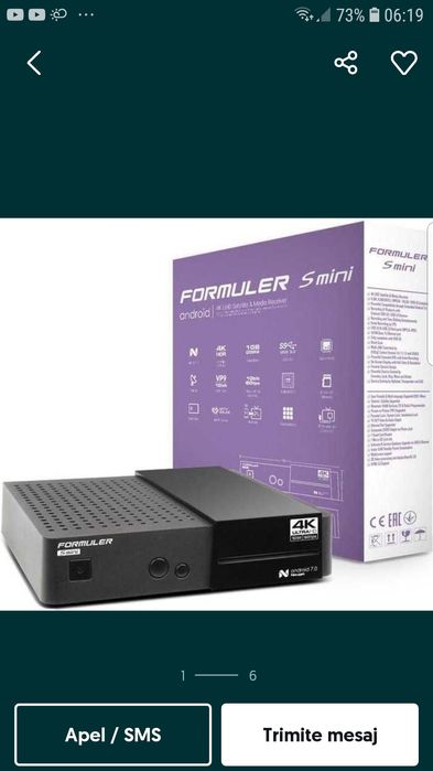 Vand receiver /receptor /decodor Formuler S