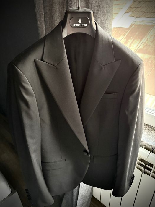 Sacou Smoking / Tuxedo SEROUSSI Negru – Mărimea 46 – Nou, Nepurtat