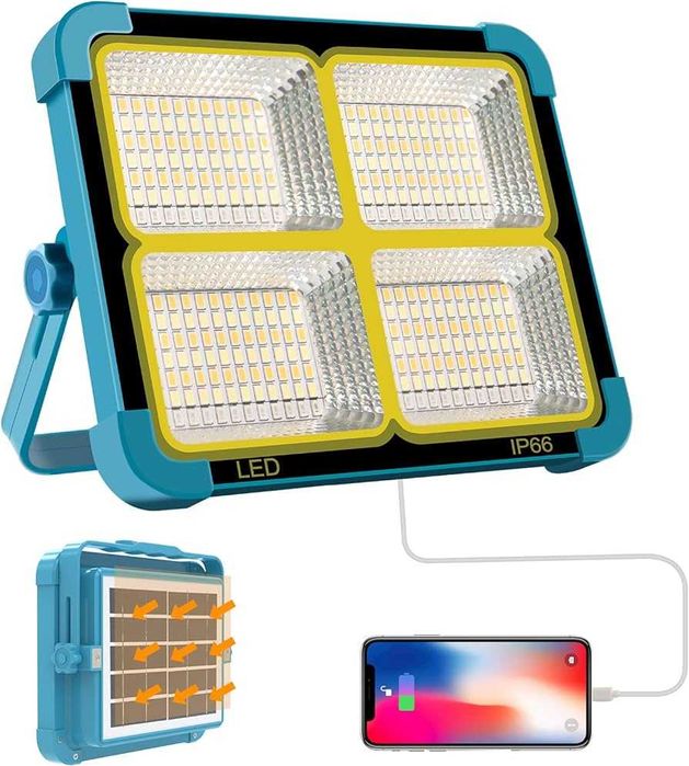 LED соларна къмпинг лампа ВИСОК КЛАС с 5 режима на работа