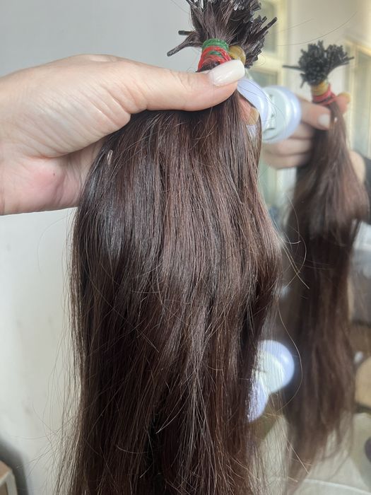 Продаю натуральные волосы 60см 120 к