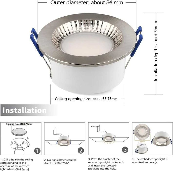 Set 6 spoturi LED